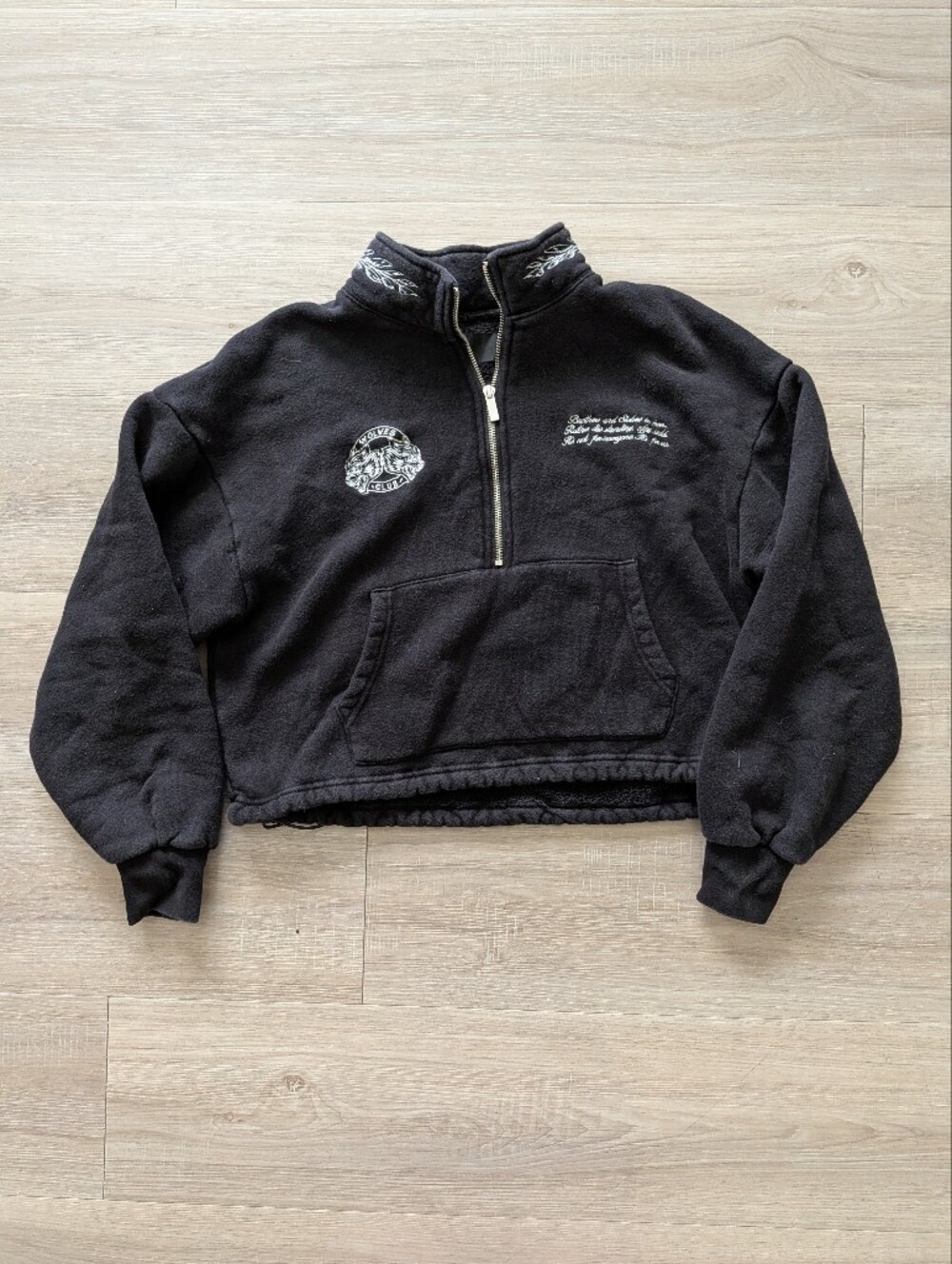 Darc Sport Cropped Half Zip Crewneck